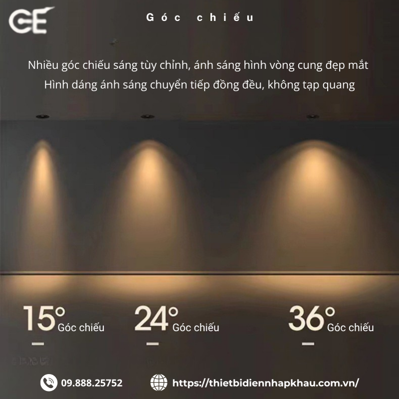 Đèn led spotlight Philips góc chiếu linh hoạt