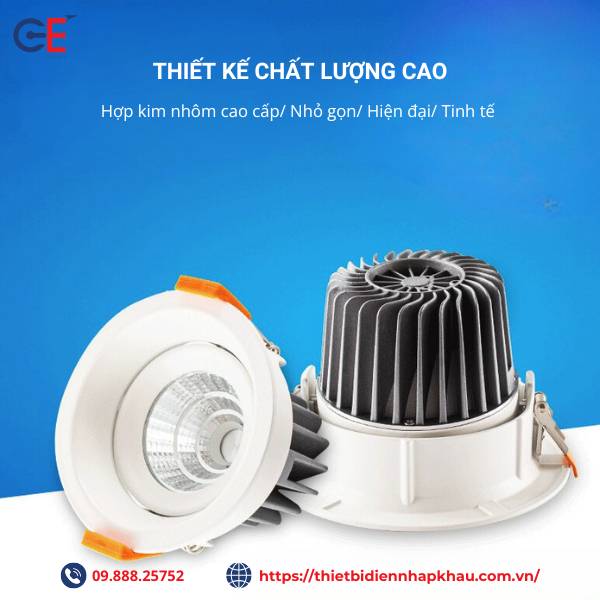 Đèn led spotlight Philips SP01 thiết kế tinh tế