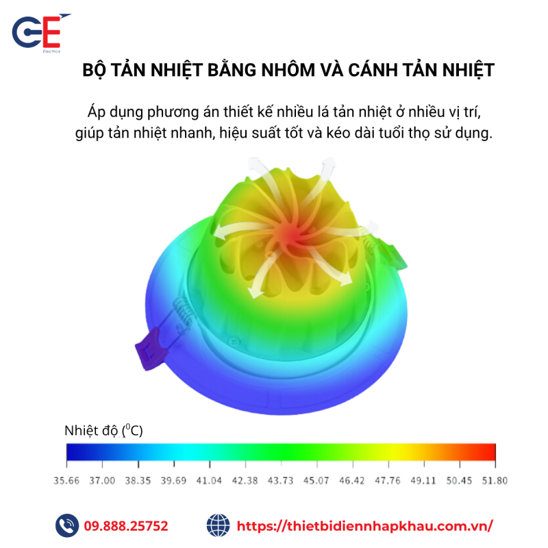 Đèn led spotlight Philips SP04 tản nhiệt nhôm