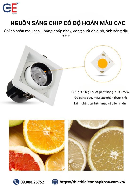 Đèn led spotlight Philips SPV11 CRI cao