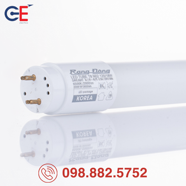 Bóng LED Tube Rạng Đông 120/18W đổi màu hiệu suất cao