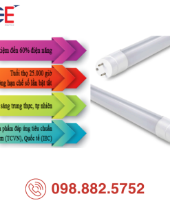 Bóng LED Tube Rạng Đông 1200/20W đổi màu tính năng đổi màu linh hoạt