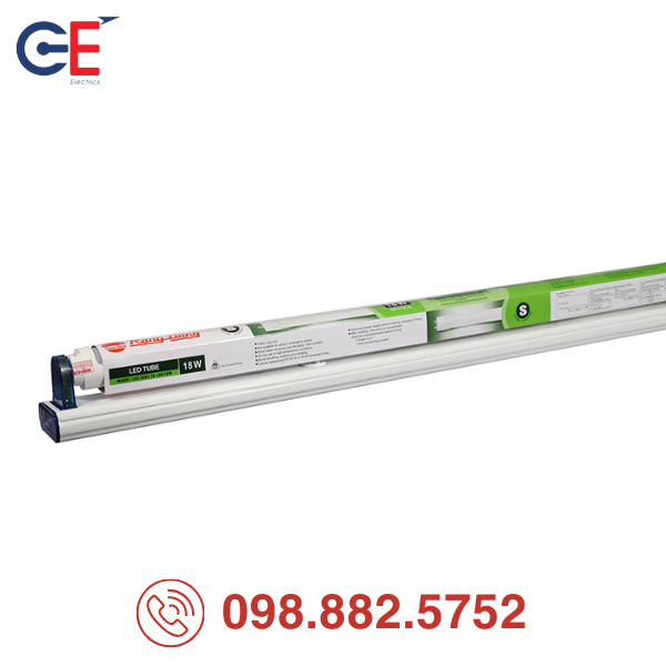 den-led-tube-t8-tt01-m21.1-10Wx1 -do-ben-cao Bộ đèn LED Tube T8 TT01 Rạng Đông M21.1/10Wx1 độ bền cao