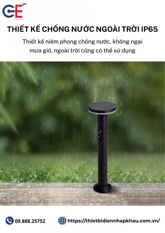Đèn nấm sân vườn 400mm SV01 chống nước