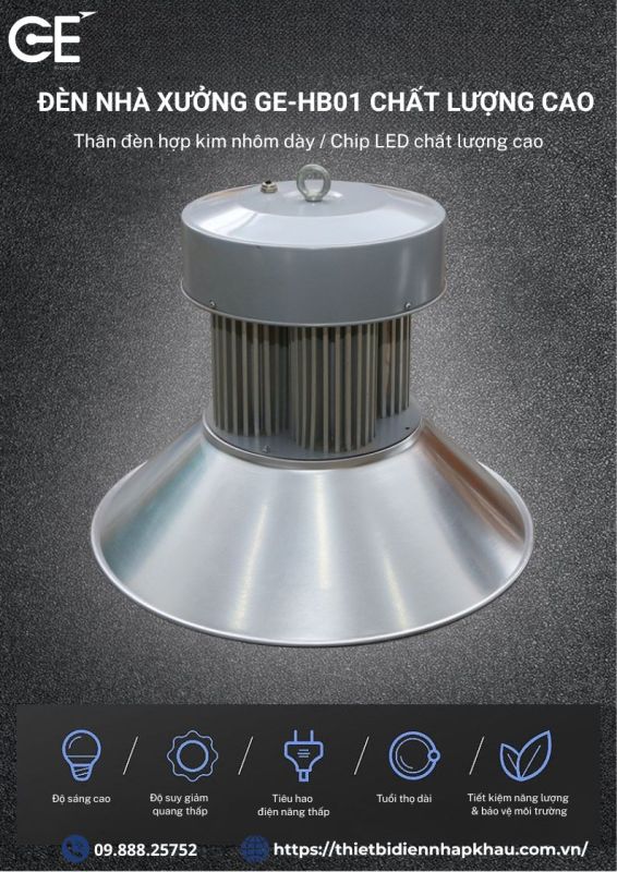 Đèn nhà xưởng Philips HB01 50w chất lượng cao