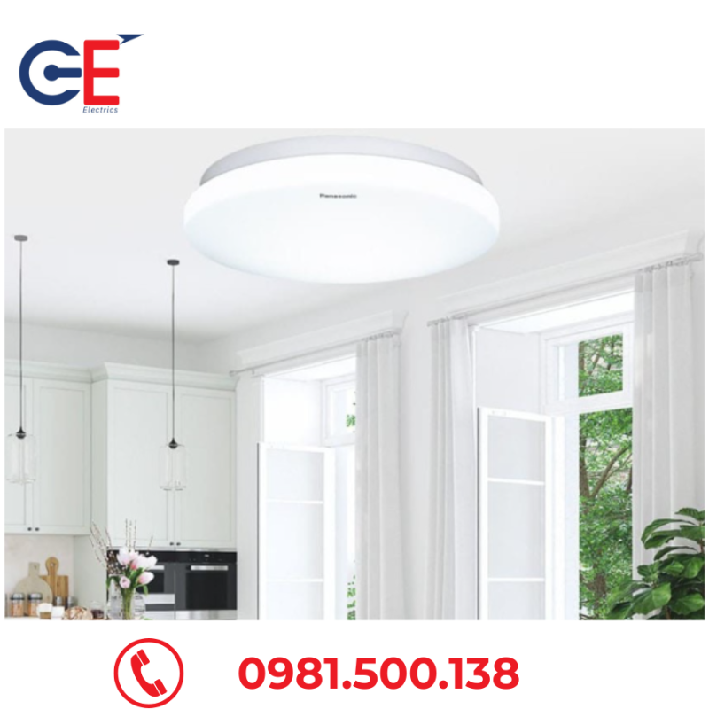 đèn ốp trần 3 màu 12w panasonic chính hãng