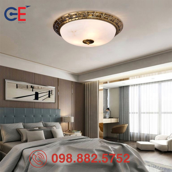 Đèn ốp trần tân cổ điển D400 3 chế độ màu nâng tầm không gian