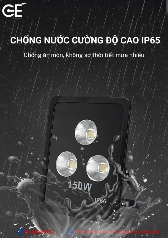 Đèn pha 150w Philips chống nước IP 65