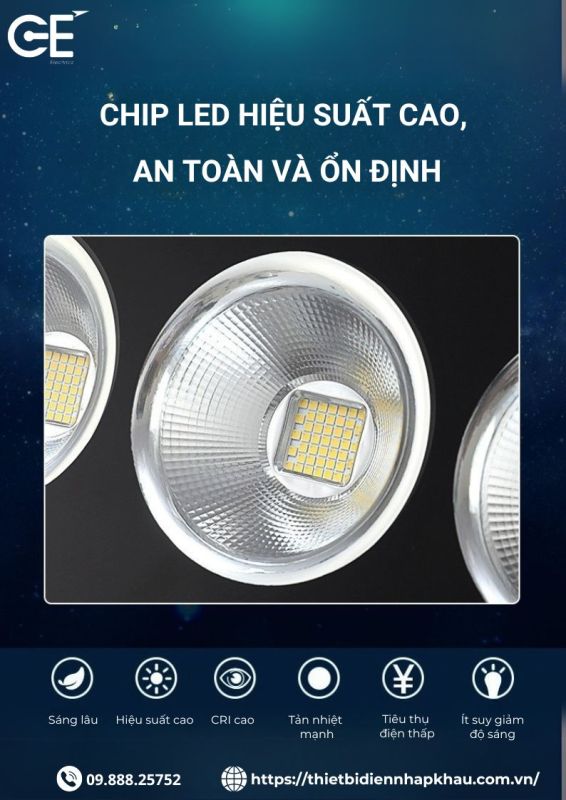 Đèn pha 400w chip led Philips