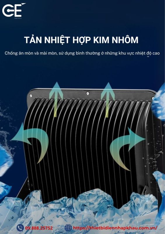 Đèn pha 400w Philips tản nhiệt hiệu quả