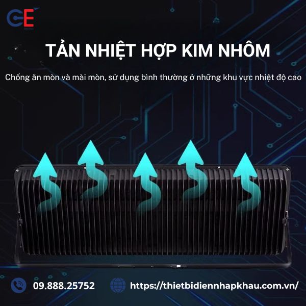 Đèn pha 500w Philips tản nhiệt hiệu quả