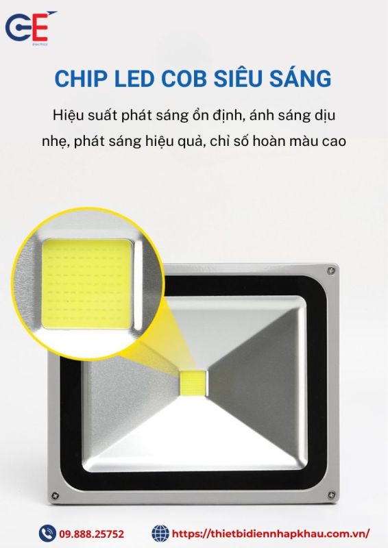 Đèn pha led LFL02 chip led siêu sáng