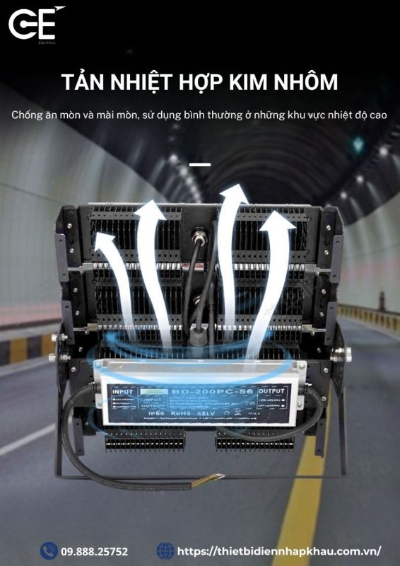 Đèn pha led ngoài trời Philips tản nhiệt tốt