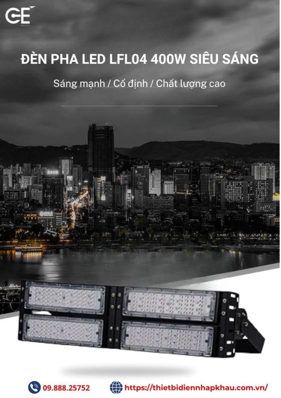 Đèn pha ngoài trời Philips LFL04 chip led Philips