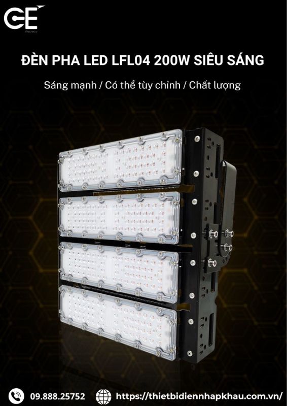 Đèn pha ngoài trời chống nước Philips LFL04 200W