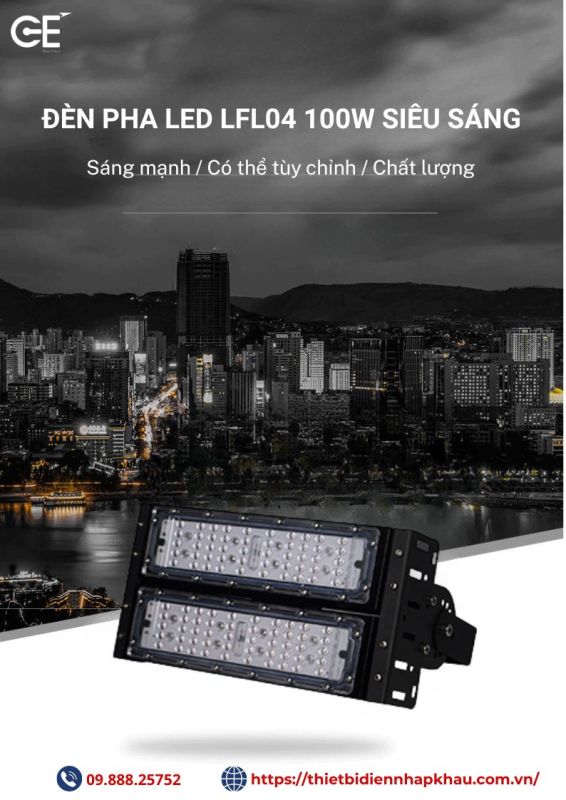 Đèn pha ngoài trời Philips LFL04 100W