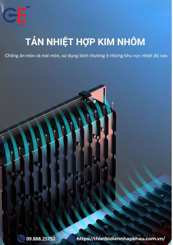 Đèn pha Philips LFL01 tản nhiệt hiệu quả