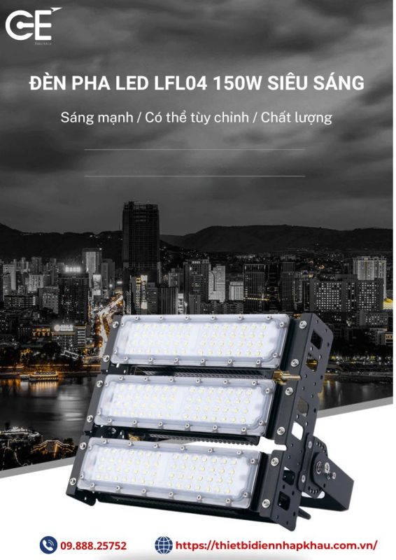 Đèn pha rọi ngoài trời Philips LFL04 siêu sáng