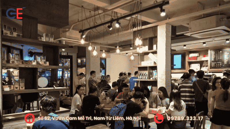 Đèn rọi ray cafe