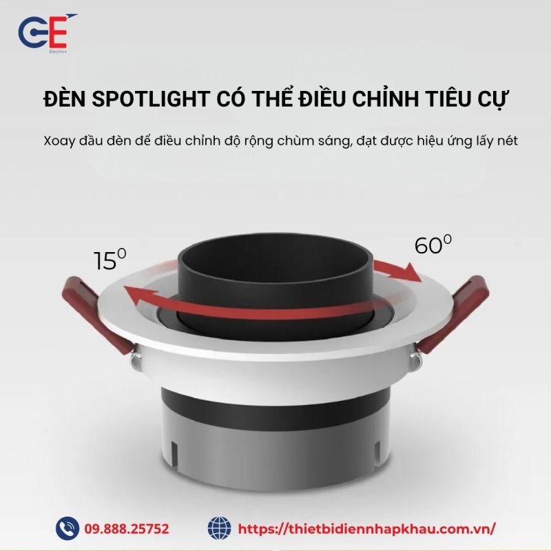 Đèn rọi spotlight Philips SPZ01 điều chỉnh hướng