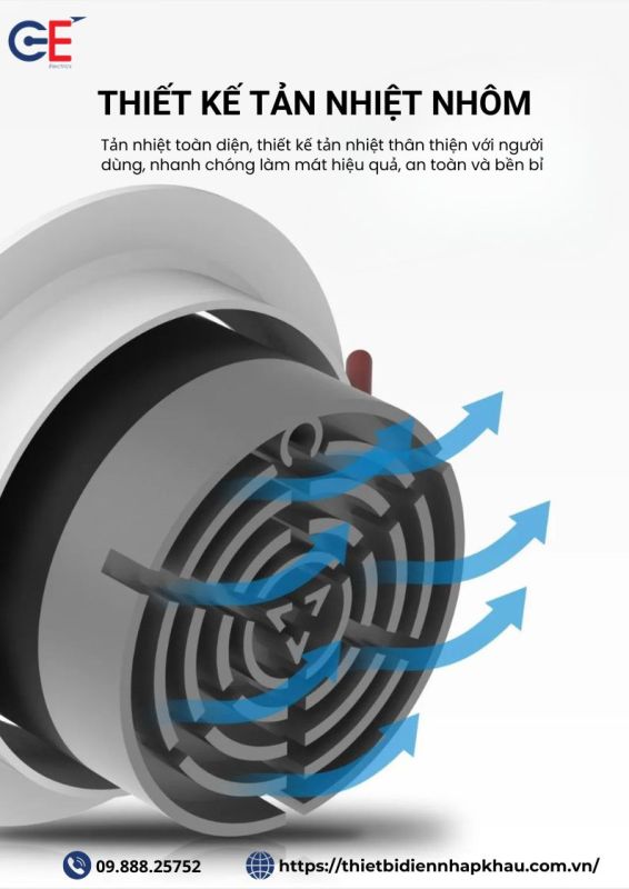 Đèn rọi spotlight Philips tản nhiệt vượt trội