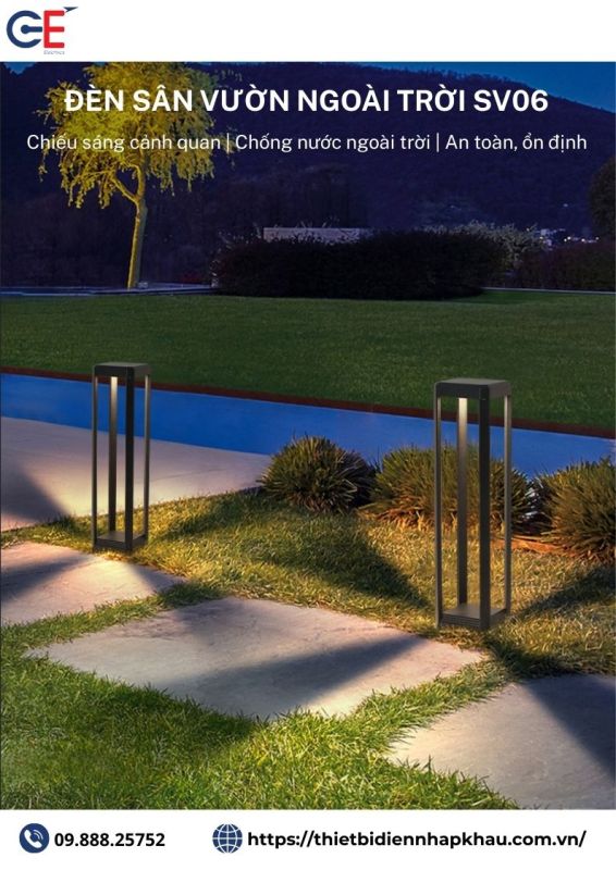 Đèn sân vườn biệt thự 400mm SV06