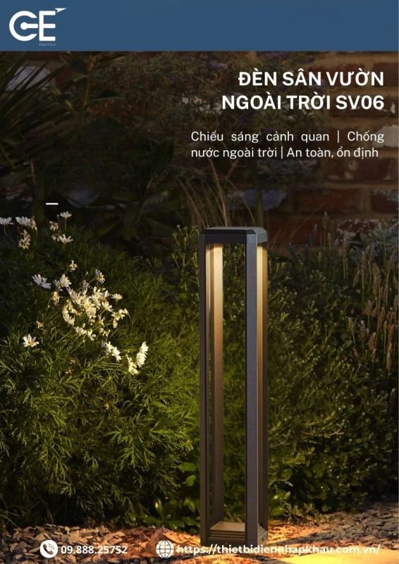 Đèn sân vườn biệt thự 600mm SV06
