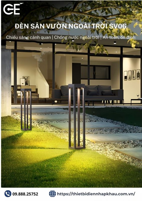 Đèn sân vườn biệt thự 800mm SV06
