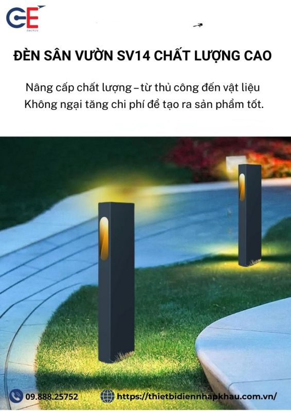 Đèn sân vườn cao cấp 400mm SV114