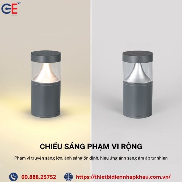 Đèn sân vườn chống nước 400mm chiếu sáng rộng