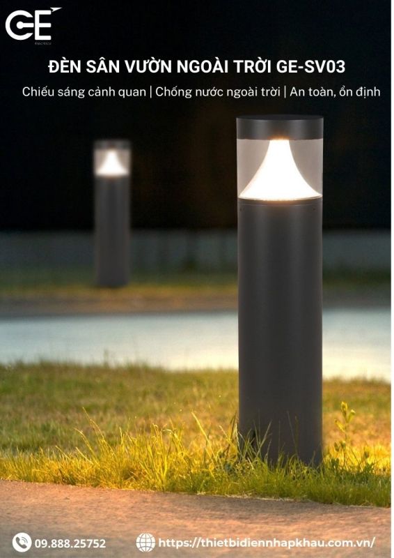 Đèn sân vườn chống nước 800mm SV03