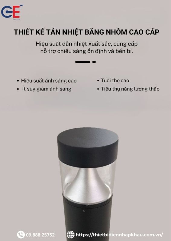 Đèn sân vườn chống nước SV03 tản nhiệt nhôm