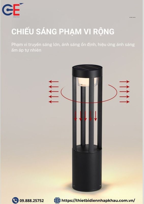 Đèn sân vườn ngoài trờ SV02 chiếu sáng phạm vi rộng