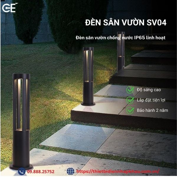 Đèn sân vườn trang trí 400mm SV04 sang trọng