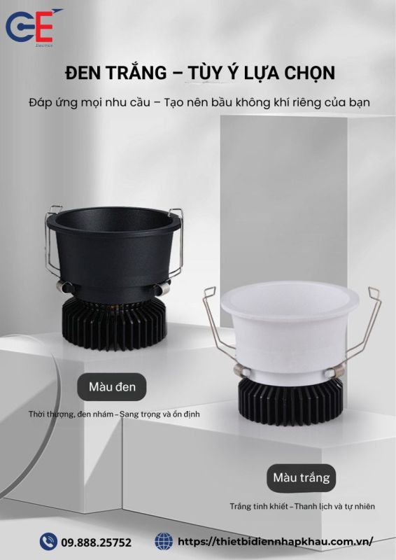 Đèn spotlight Philips 2 màu tùy chọn