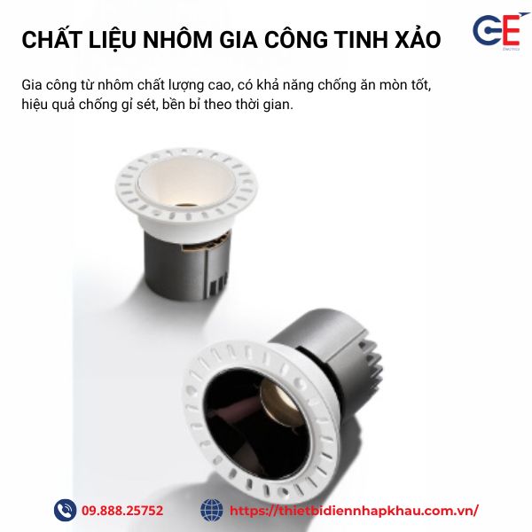 Đèn spotlight Philips âm trần 12w d95