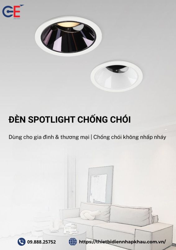 Đèn spotlight Philips chống chói