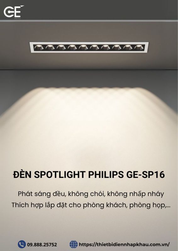 Đèn spotlight Philips GE SP16
