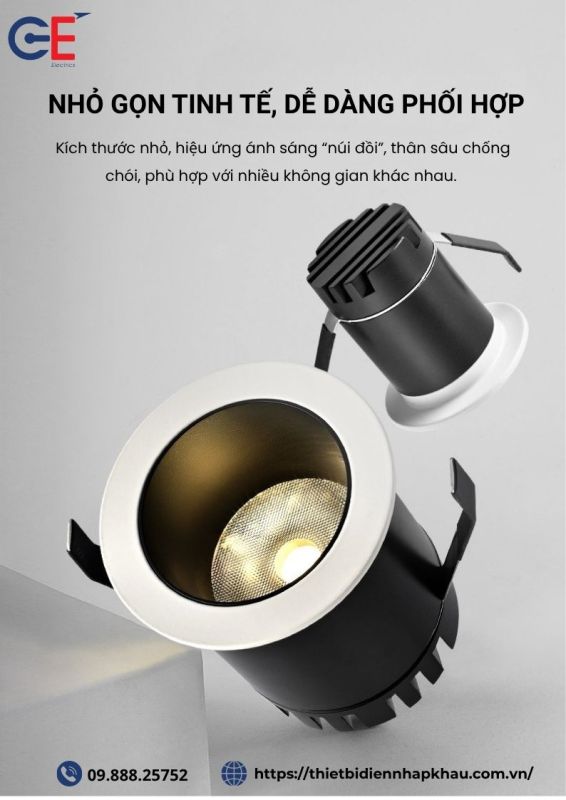 Đèn spotlight Philips hiện đại ứng dụng linh hoạt