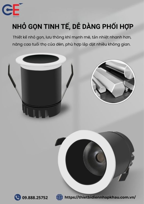 Đèn spotlight Philips nhỏ gọn dễ ứng dụng