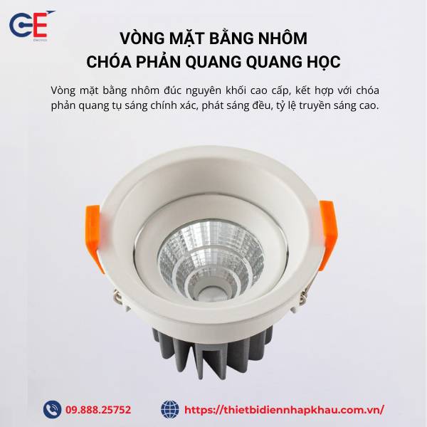 Đèn spotlight Philips SP01 hợp kim nhôm