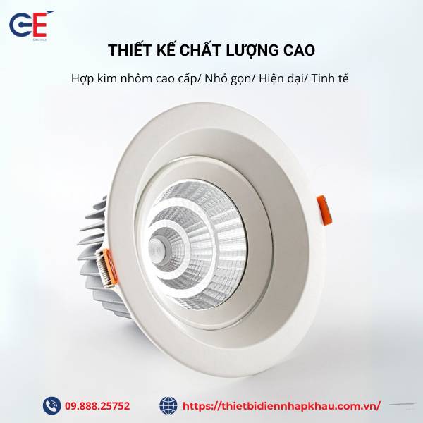 Đèn spotlight Philips SP01 thiết kế thanh lịch