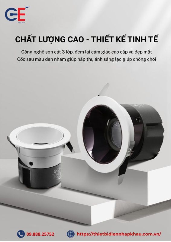 Đèn spotlight Philips SP06 thiết kế sang trọng