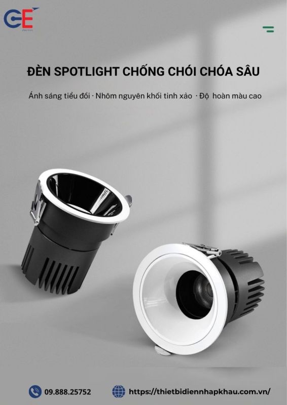 Đèn spotlight Philips SPR06 chống chói sâu
