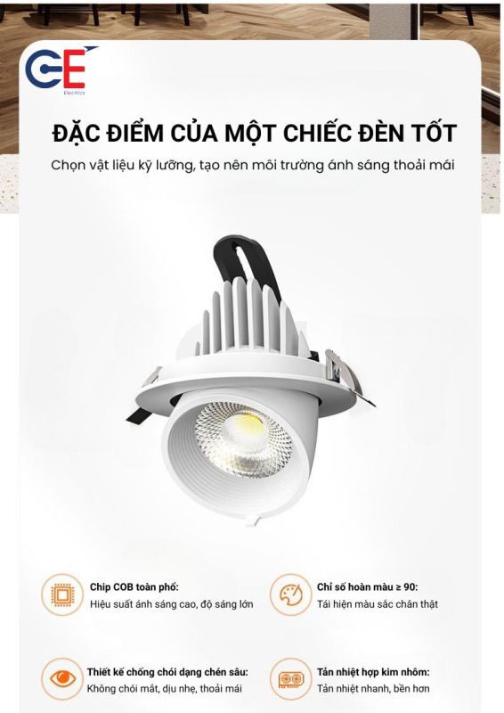 Đèn spotlight Philips SPX05 thiết kế hiện đại