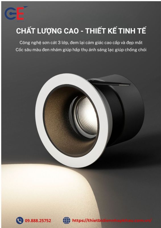 Đèn spotlight SP06 thiết kế tinh tế