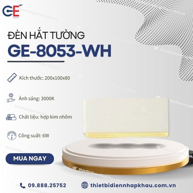 Đèn tường led hiện đại GE-8053-WH chất lượng cao