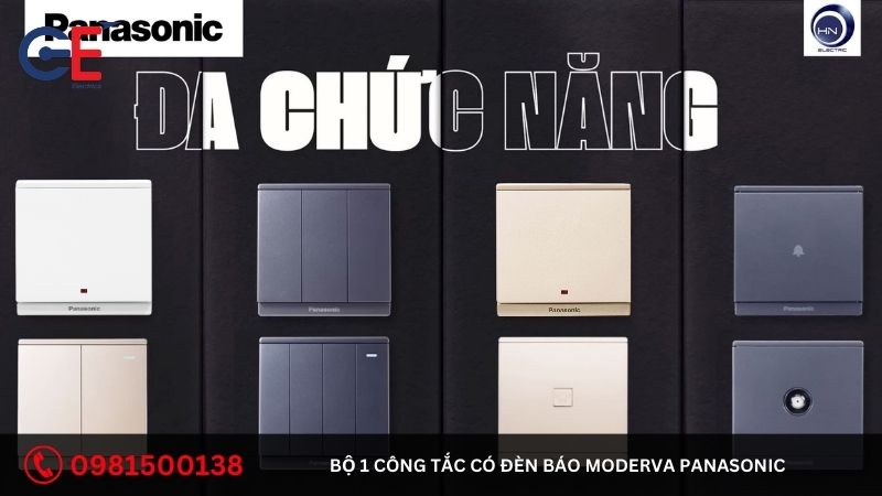 Địa chỉ cung cấp bộ 1 công tắc có đèn báo Moderva Panasonic