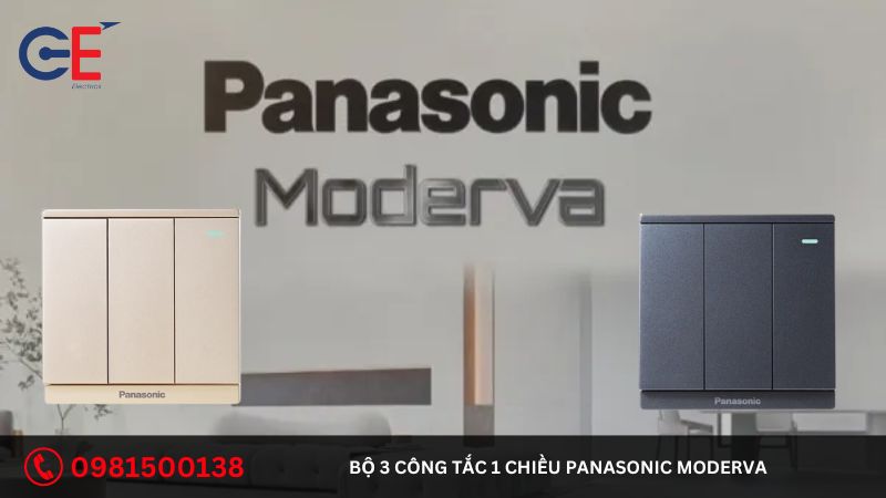 Địa chỉ cung cấp bộ 3 công tắc 1 chiều Panasonic Moderva