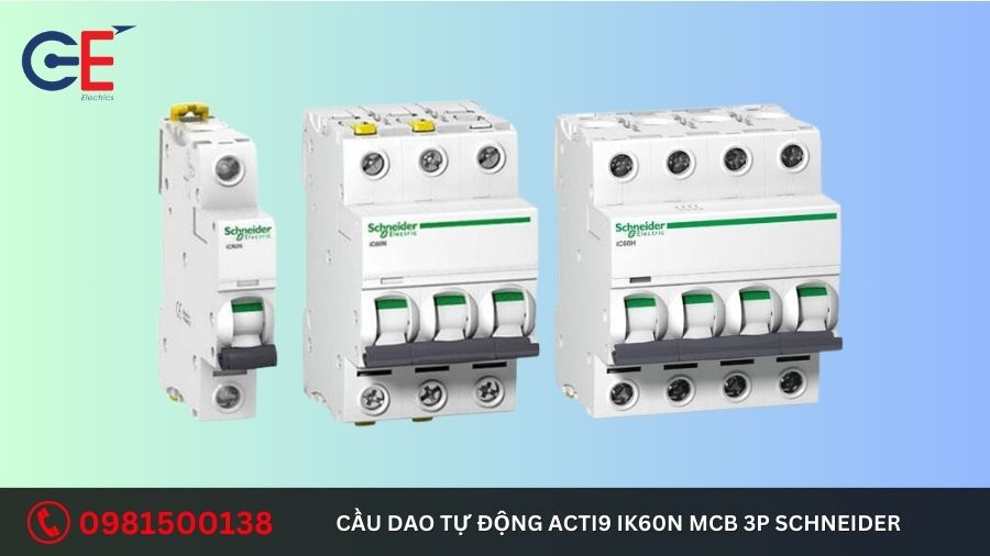 Địa chỉ cung cấp cầu dao tự động Acti9 iK60N MCB 3P Schneider